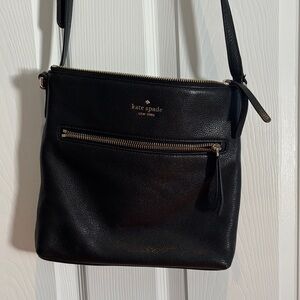 Kate Spade Black Crossbody Bag with Zipper